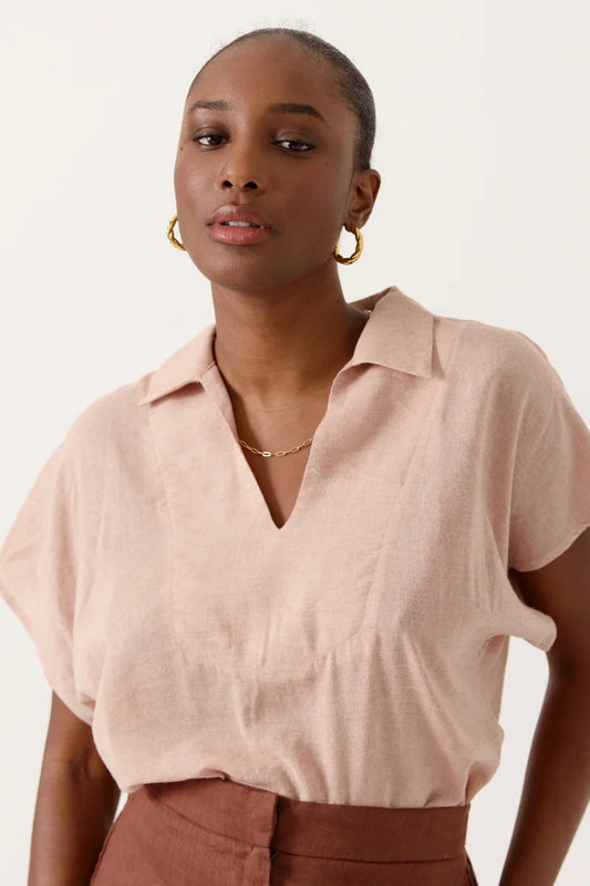 Blusa rosa con brillo DASSARA