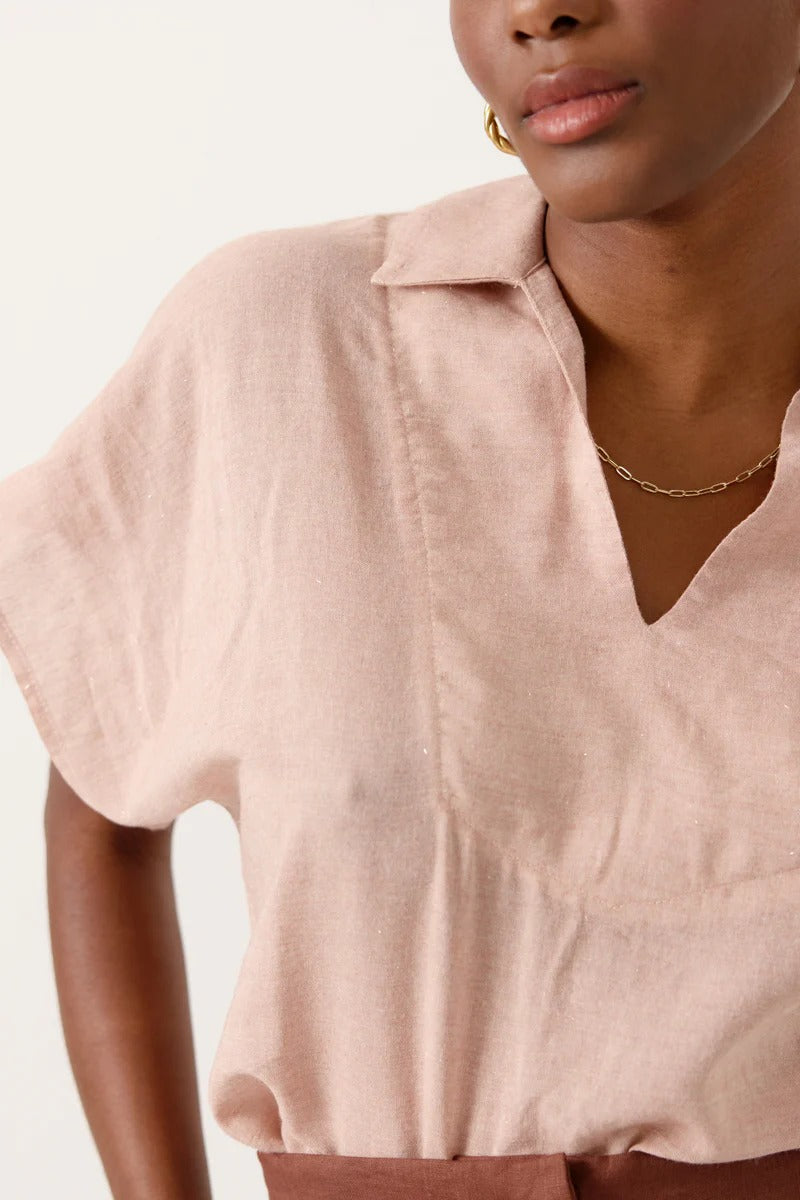 Blusa rosa con brillo DASSARA