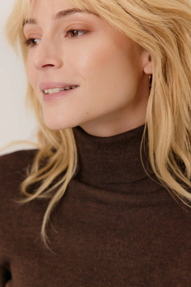 Jersey cuello alto BROWN