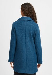 Abrigo de paño azul TIANA