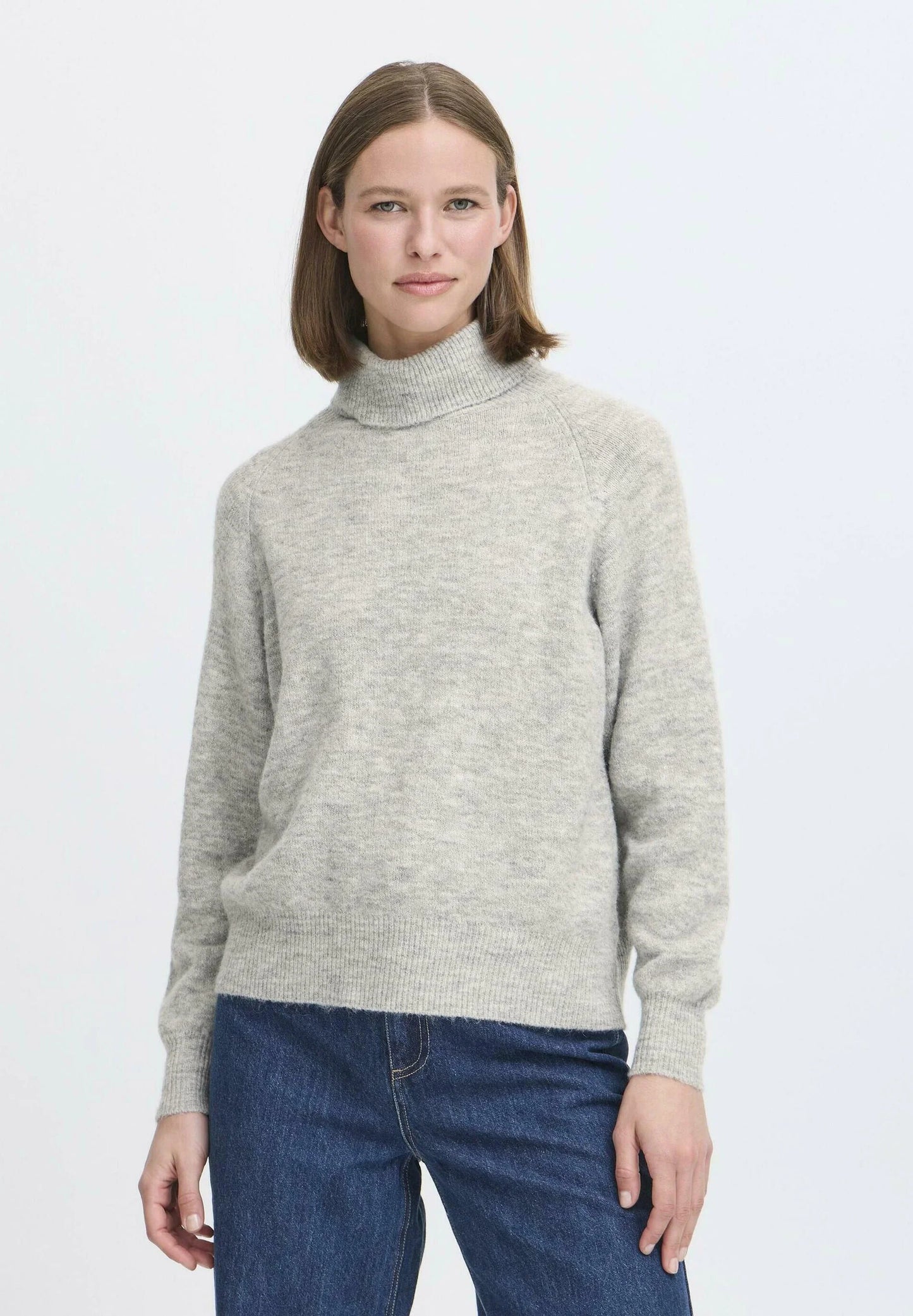 Jersey de punto gris jaspeado BODEN