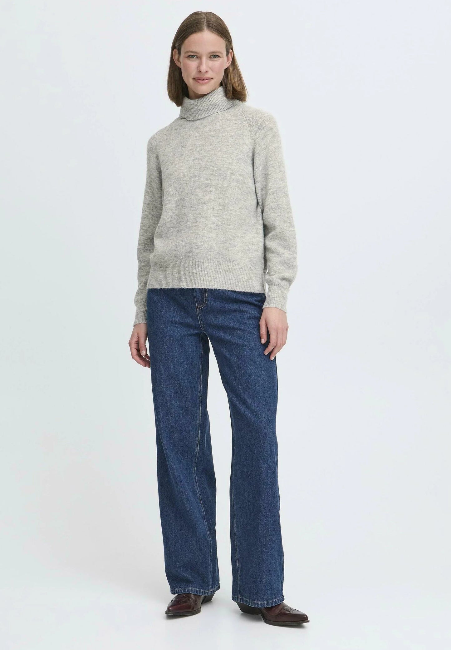 Jersey de punto gris jaspeado BODEN