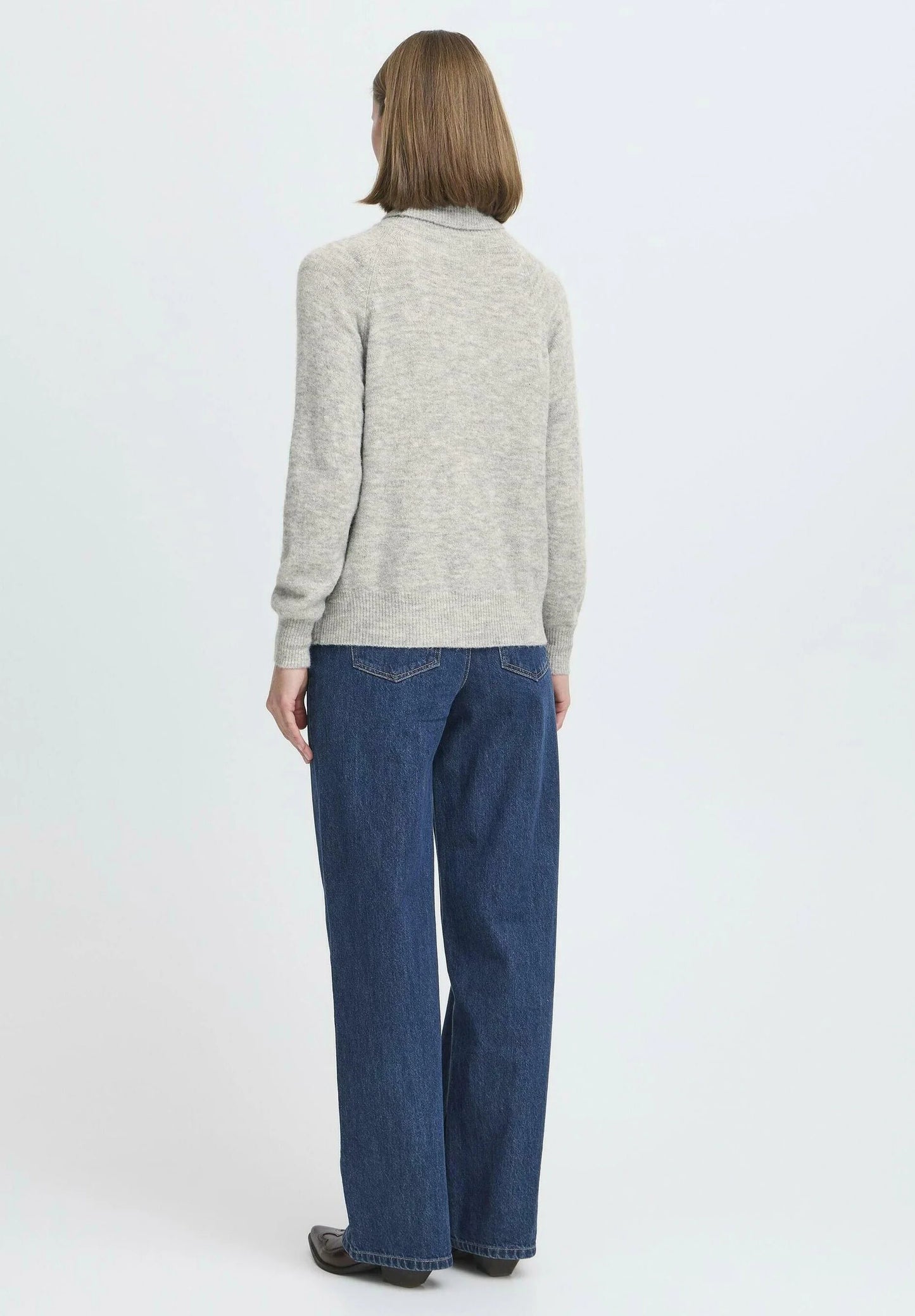 Jersey de punto gris jaspeado BODEN