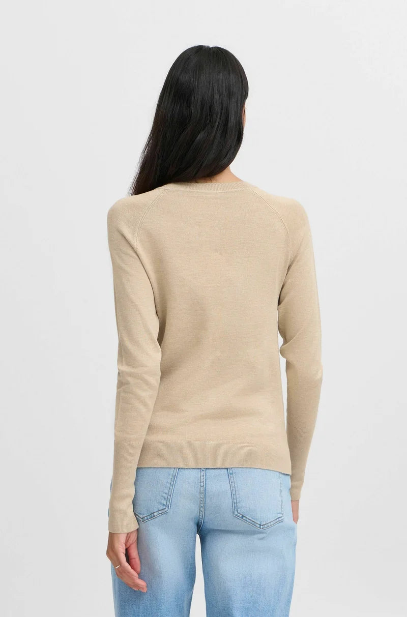 Jersey punto fino beige CUFF