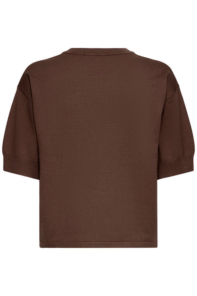 Jersey de punto fino LINNA marrón