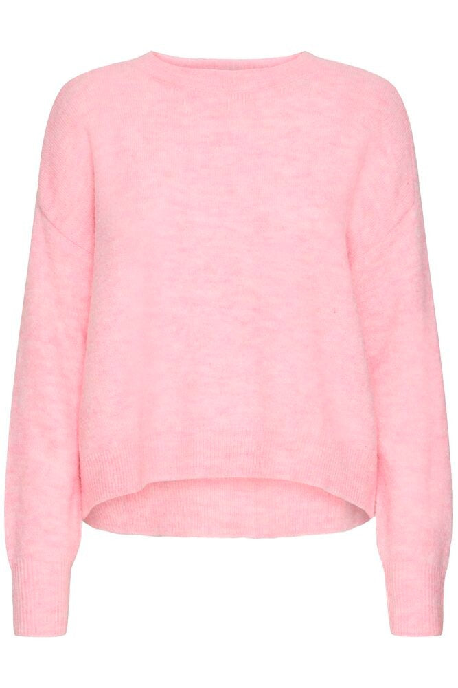 Jersey punto rosa claro LONNA
