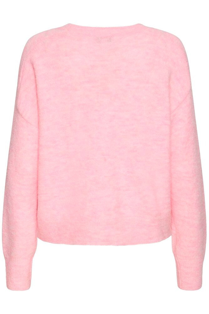 Jersey punto rosa claro LONNA