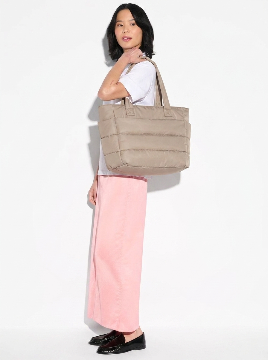 Bolso acolchado PUFFIE LUMARA BAGS kaki