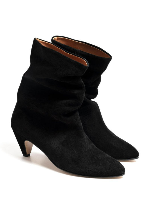 Botas holgadas de ante negro ANONYMOUS