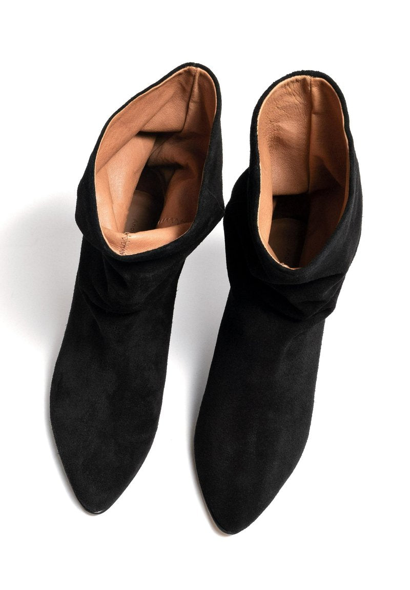 Botas holgadas de ante negro ANONYMOUS