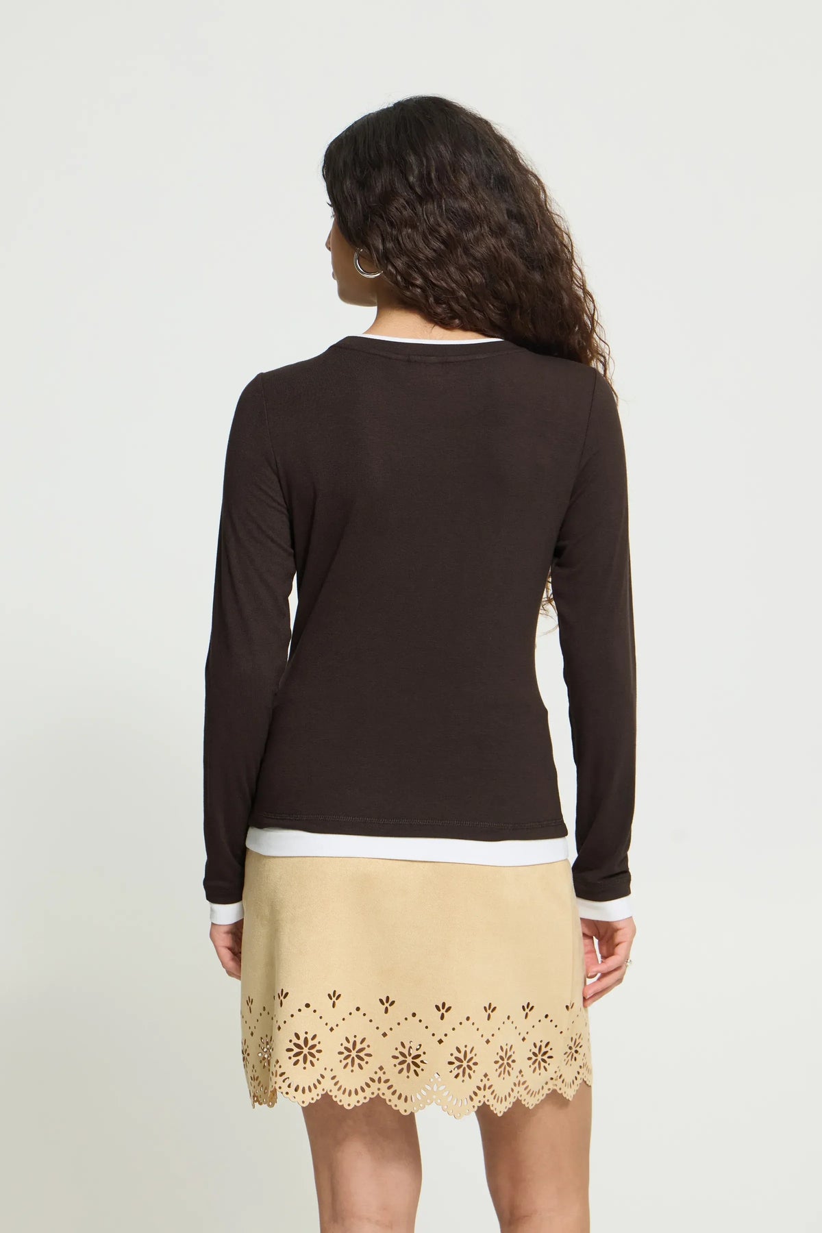 Camiseta marrón LENYA