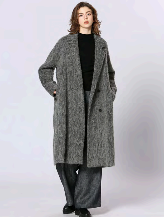 Abrigo largo mezcla alpaca BANKS