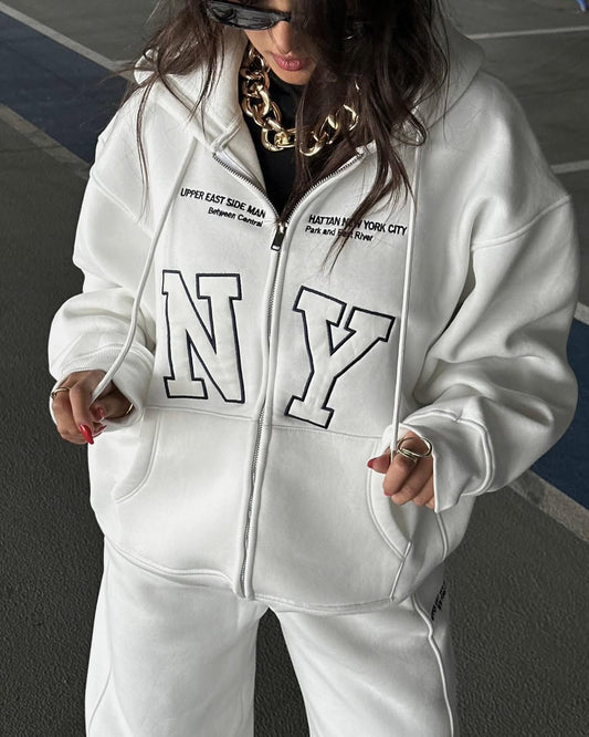 Chaqueta hoodie NY ZARA