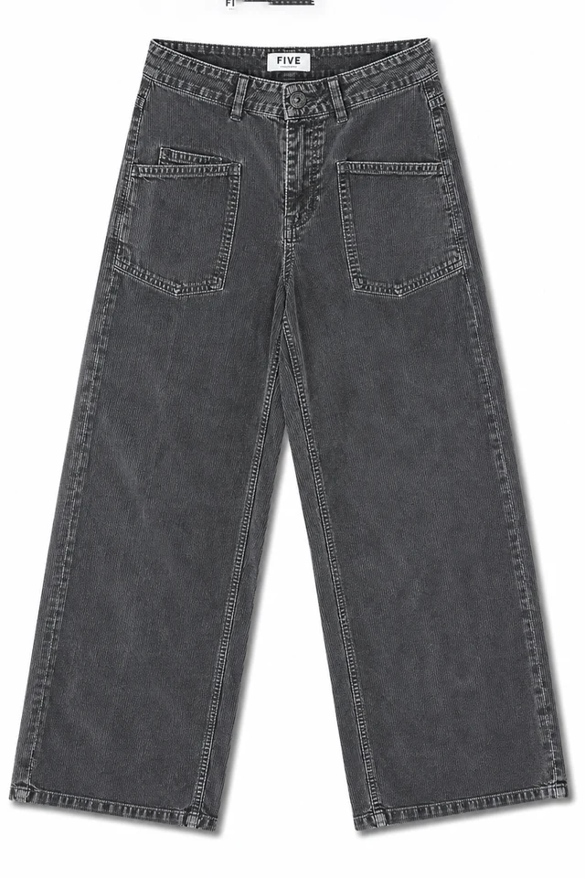 Pantalón pana gris LYA
