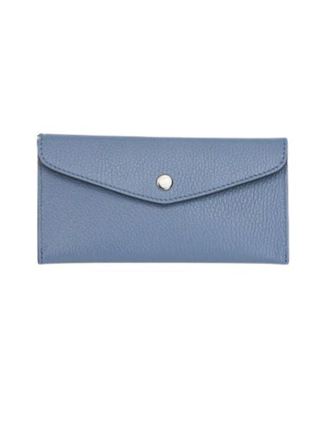 Billetero Piel azul