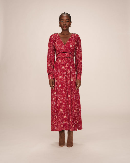 Vestido terracota BELKIS