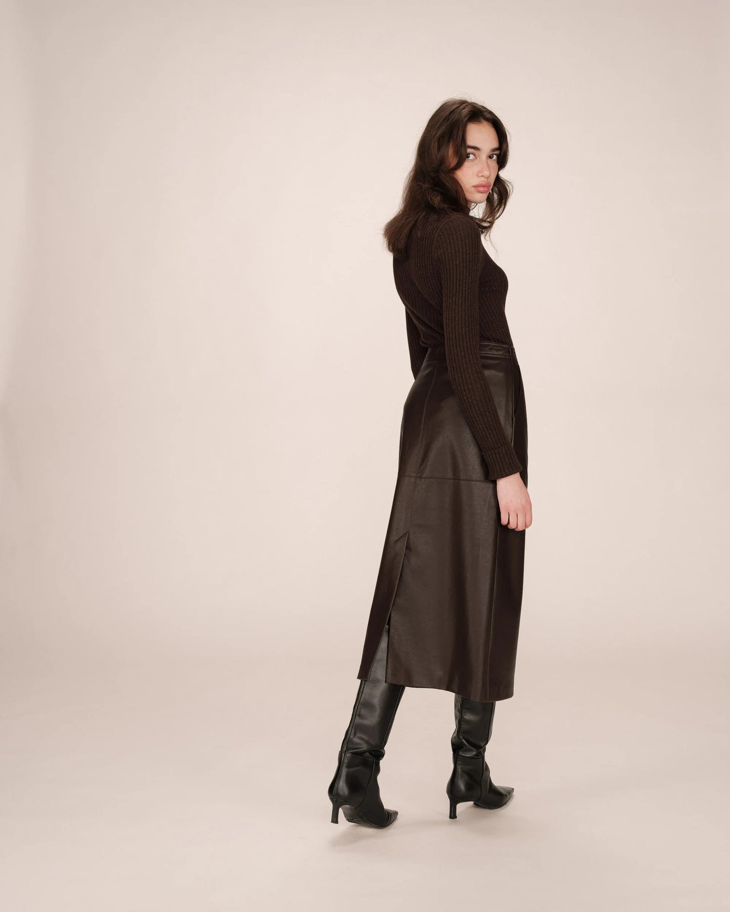 Falda de piel sintética BILLIE