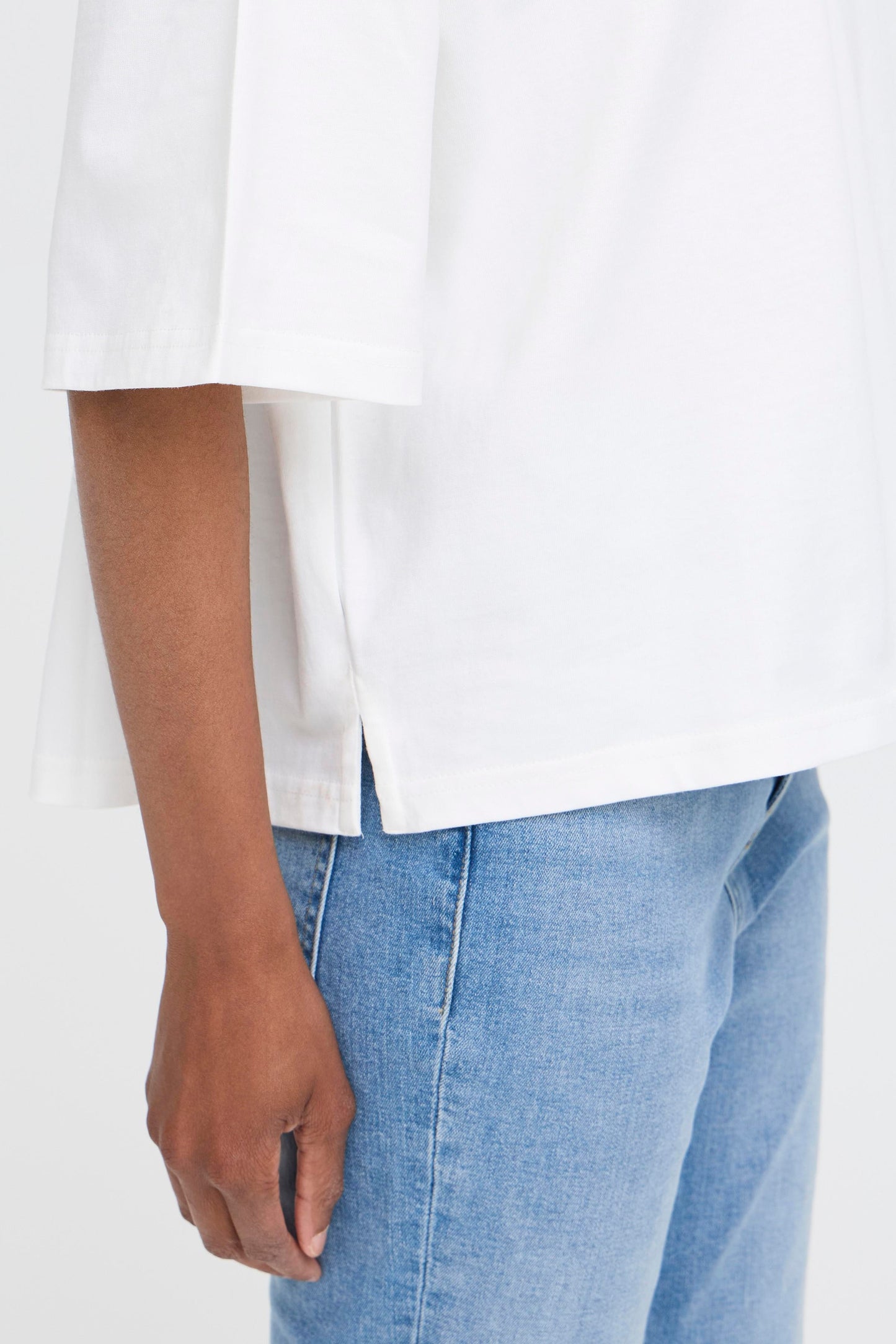 Camiseta extra loose blanca BECCA