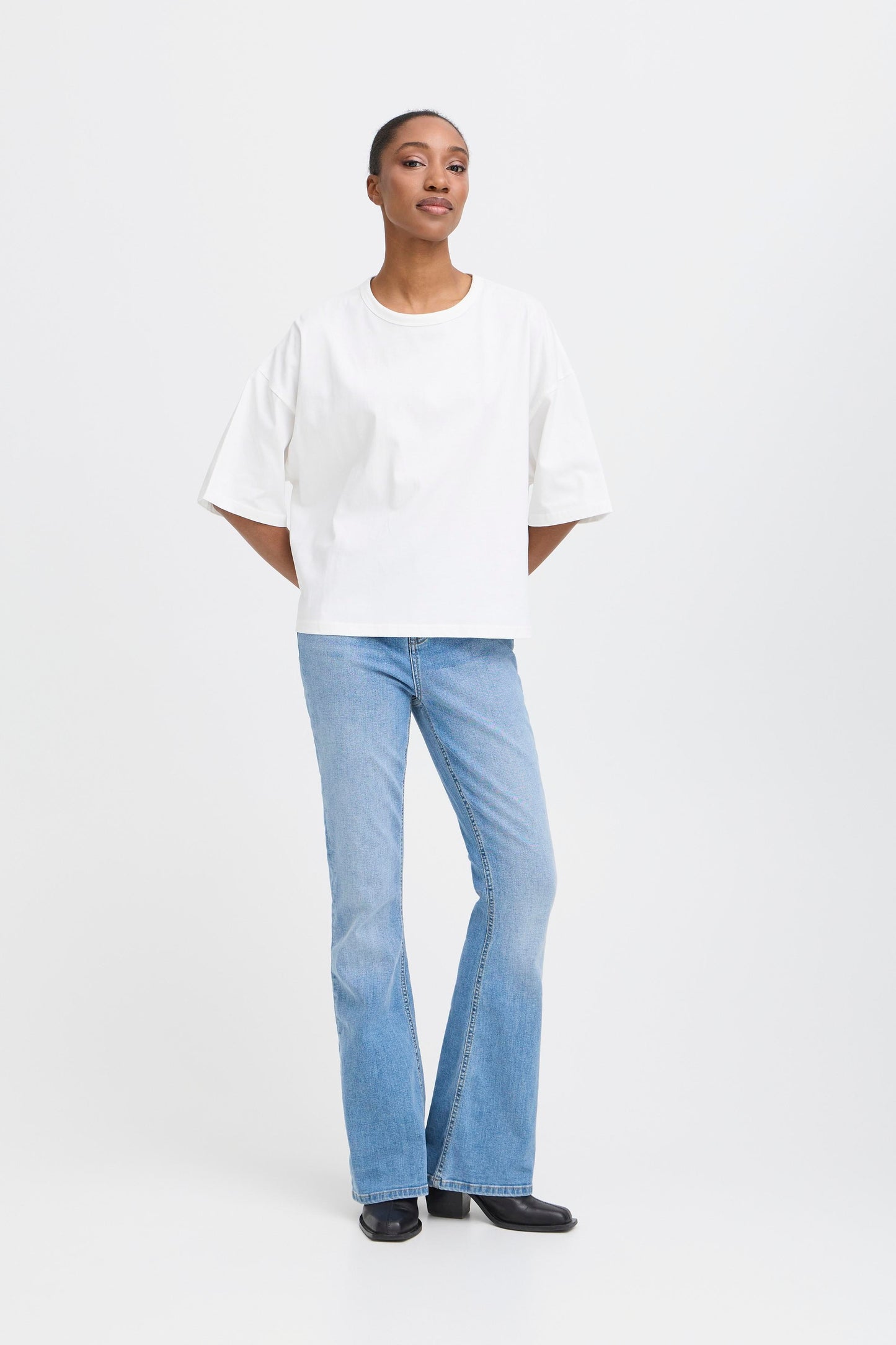 Camiseta extra loose blanca BECCA
