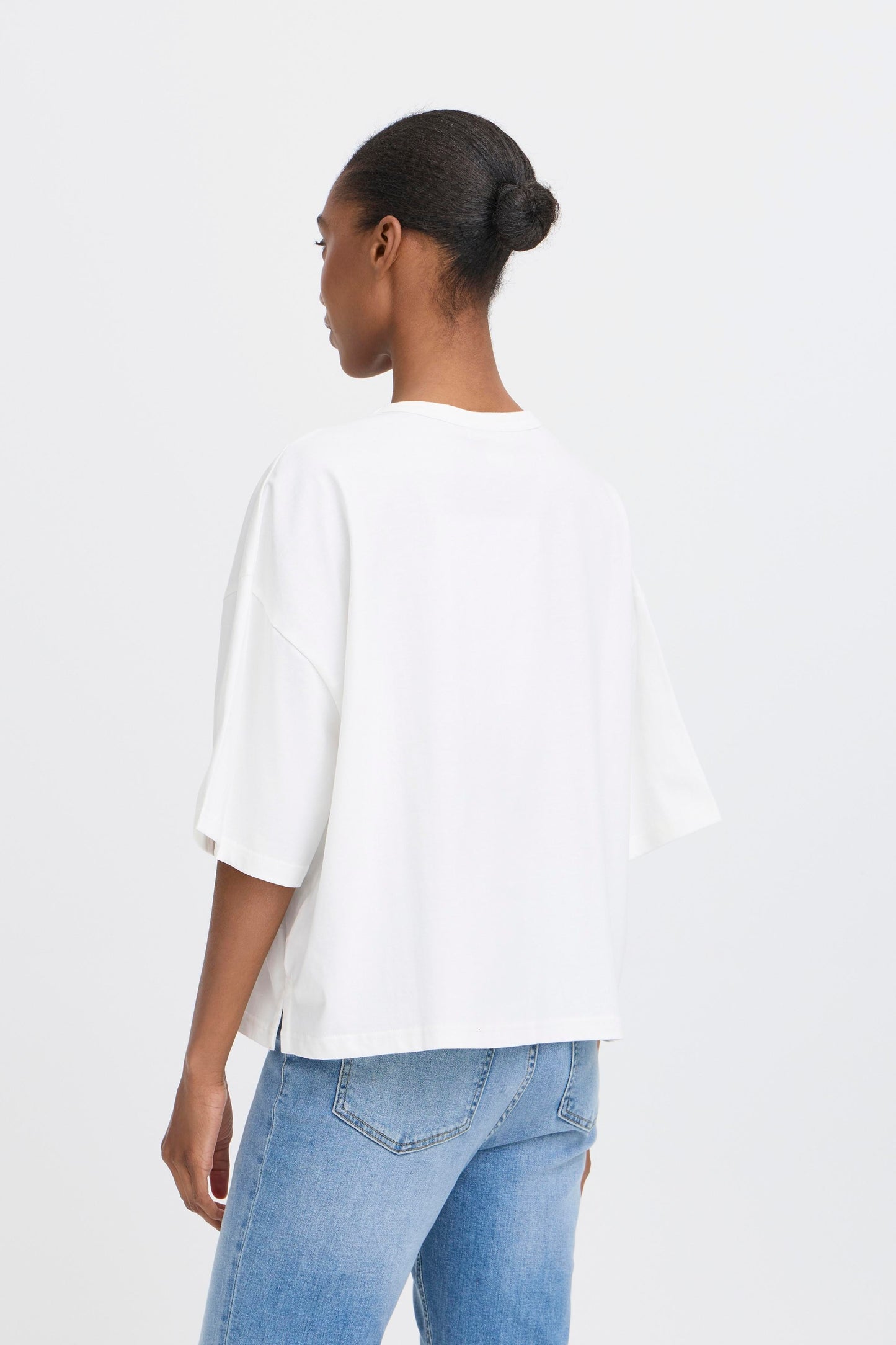 Camiseta extra loose blanca BECCA