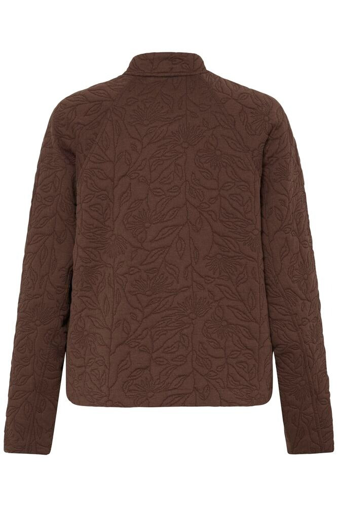 Chaqueta marrón acolchada
