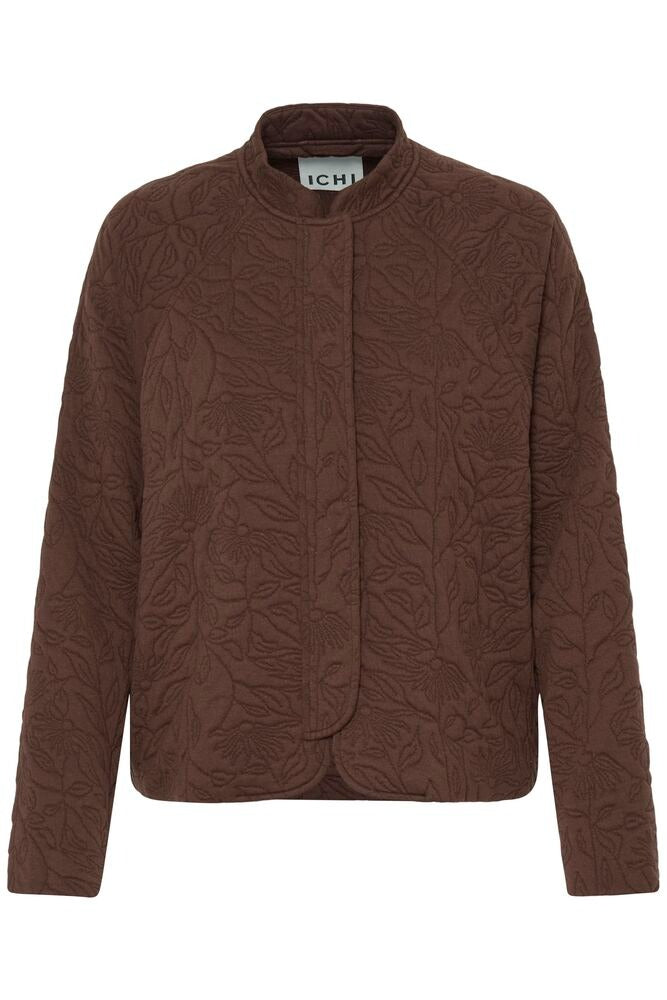 Chaqueta marrón acolchada