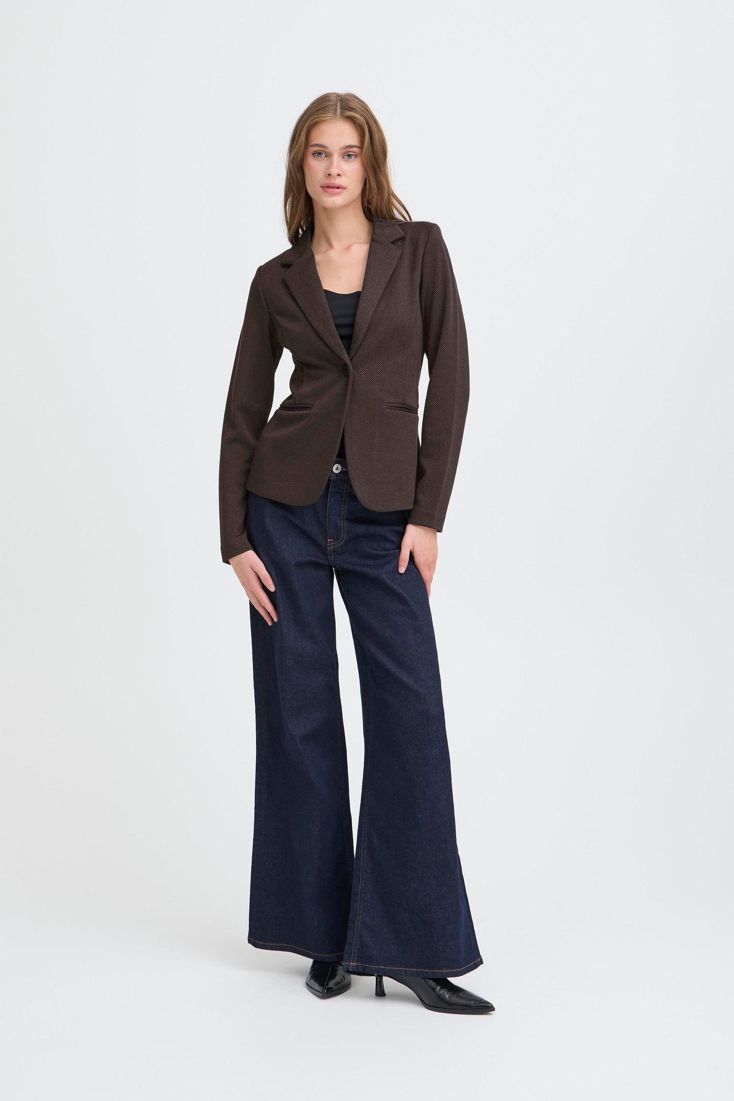 Blazer espiga marrón BREE
