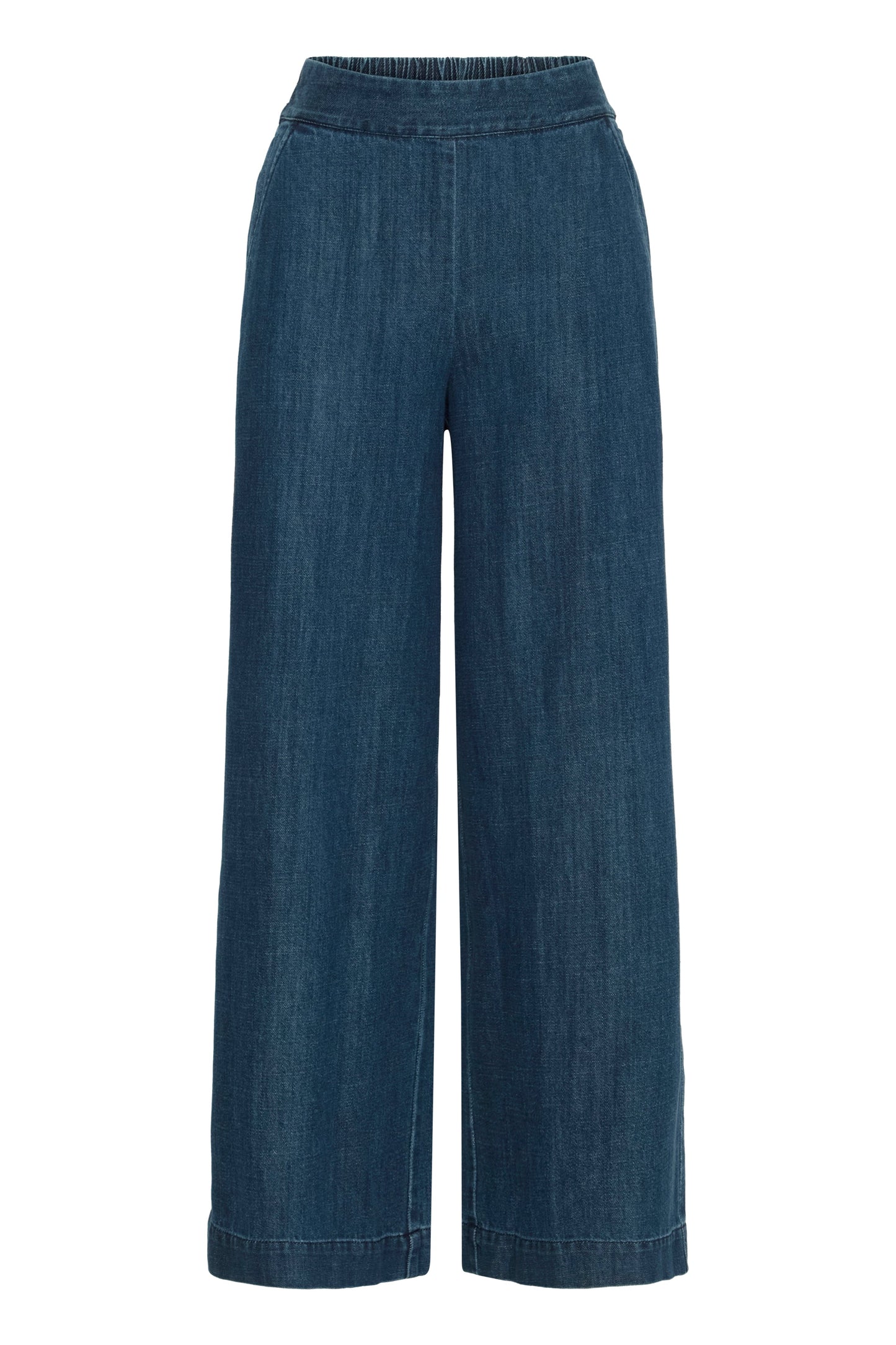 Pantalón vaquero ancho con goma BONNIE