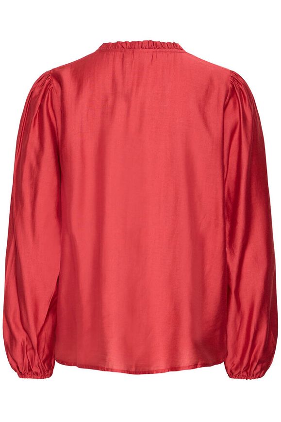 Blusa satinada granate KATA