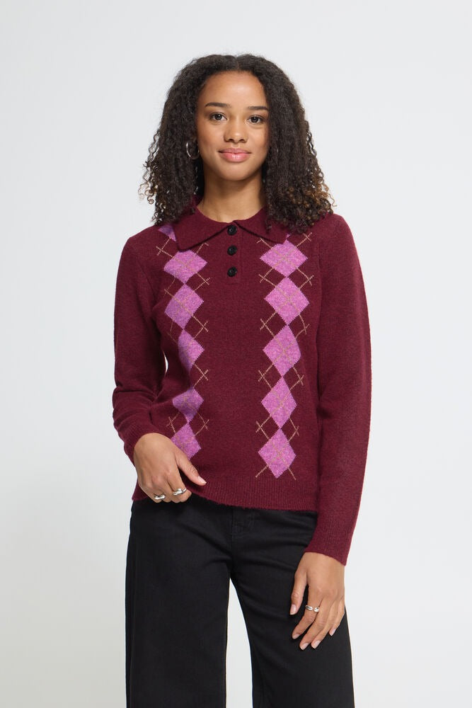 Jersey rombos rosa DASILA POLO