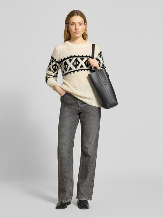 Jersey holgado con canalé BETRIZ