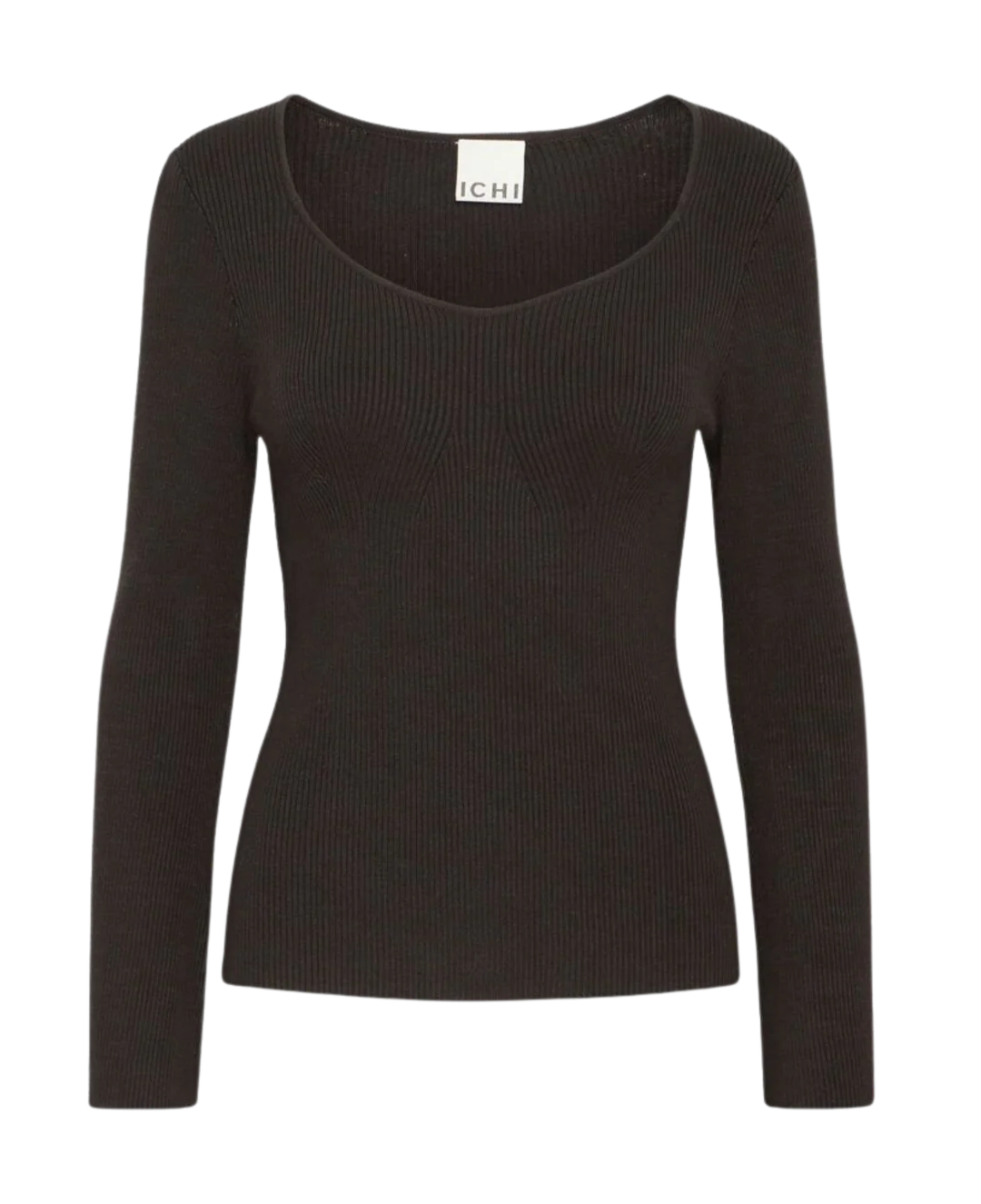 Jersey canalé negro DIANA