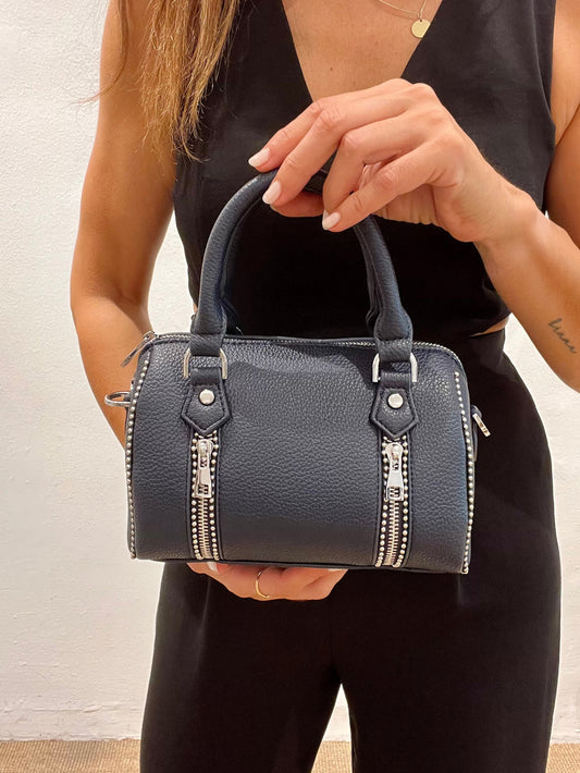Bolso cremalleras marino ZADIG
