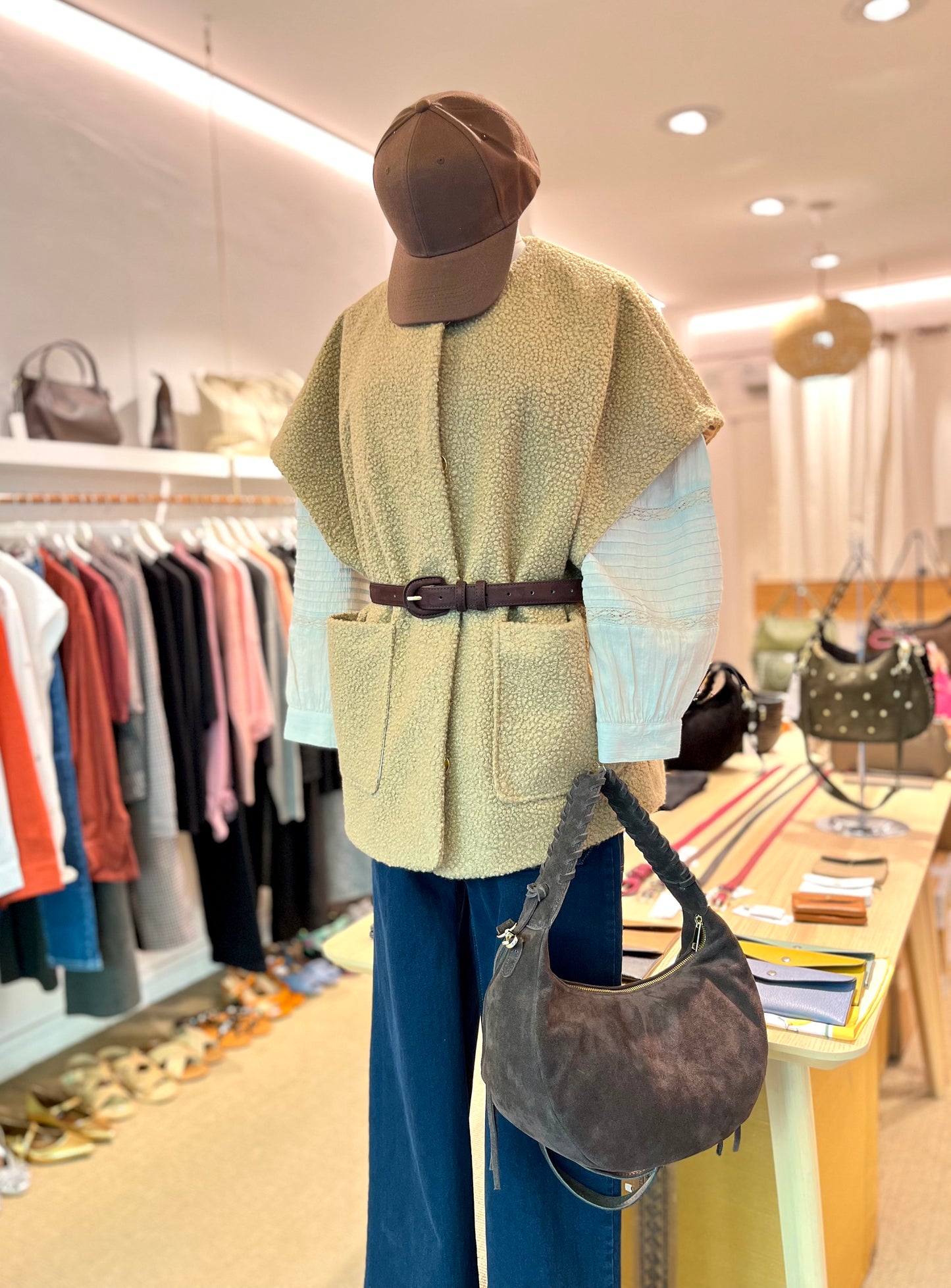 Chaquetón borreguito camel BHARTI