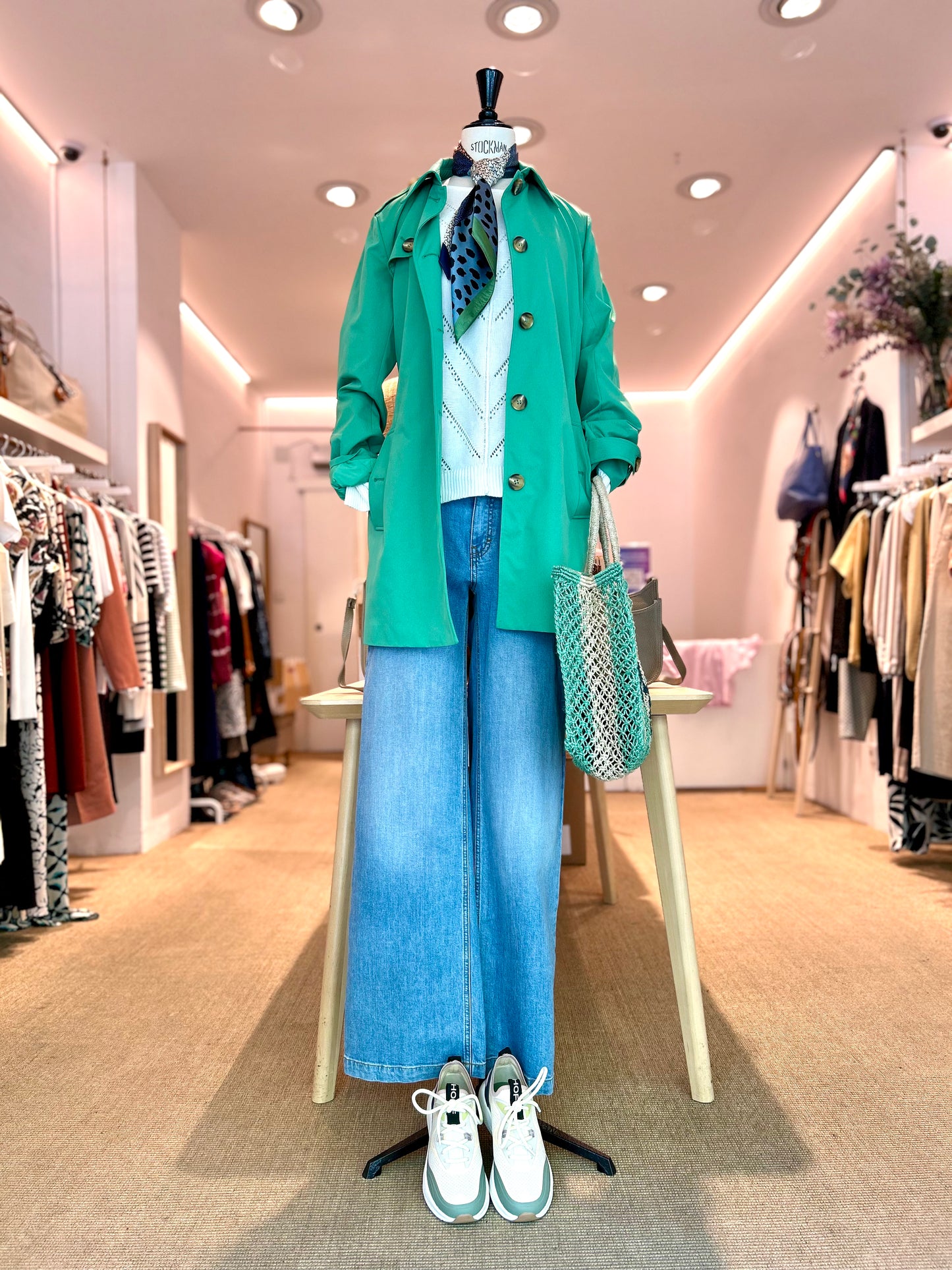 Gabardina verde EMILY