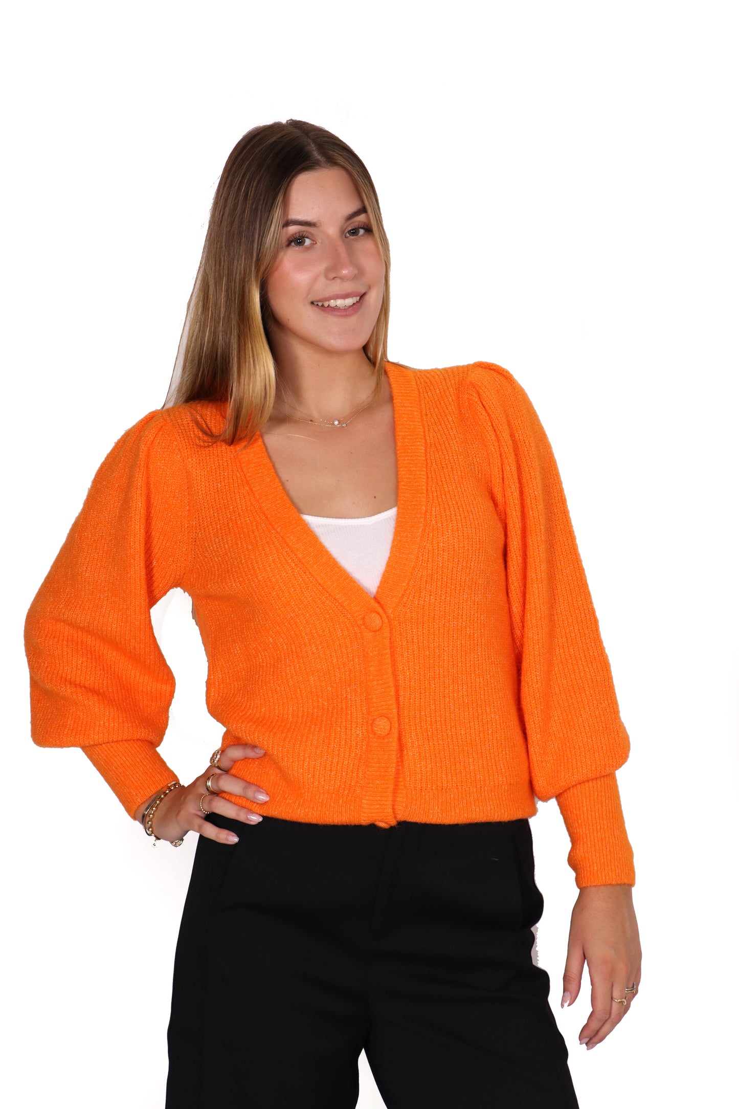 Cárdigan naranja CATRIEL
