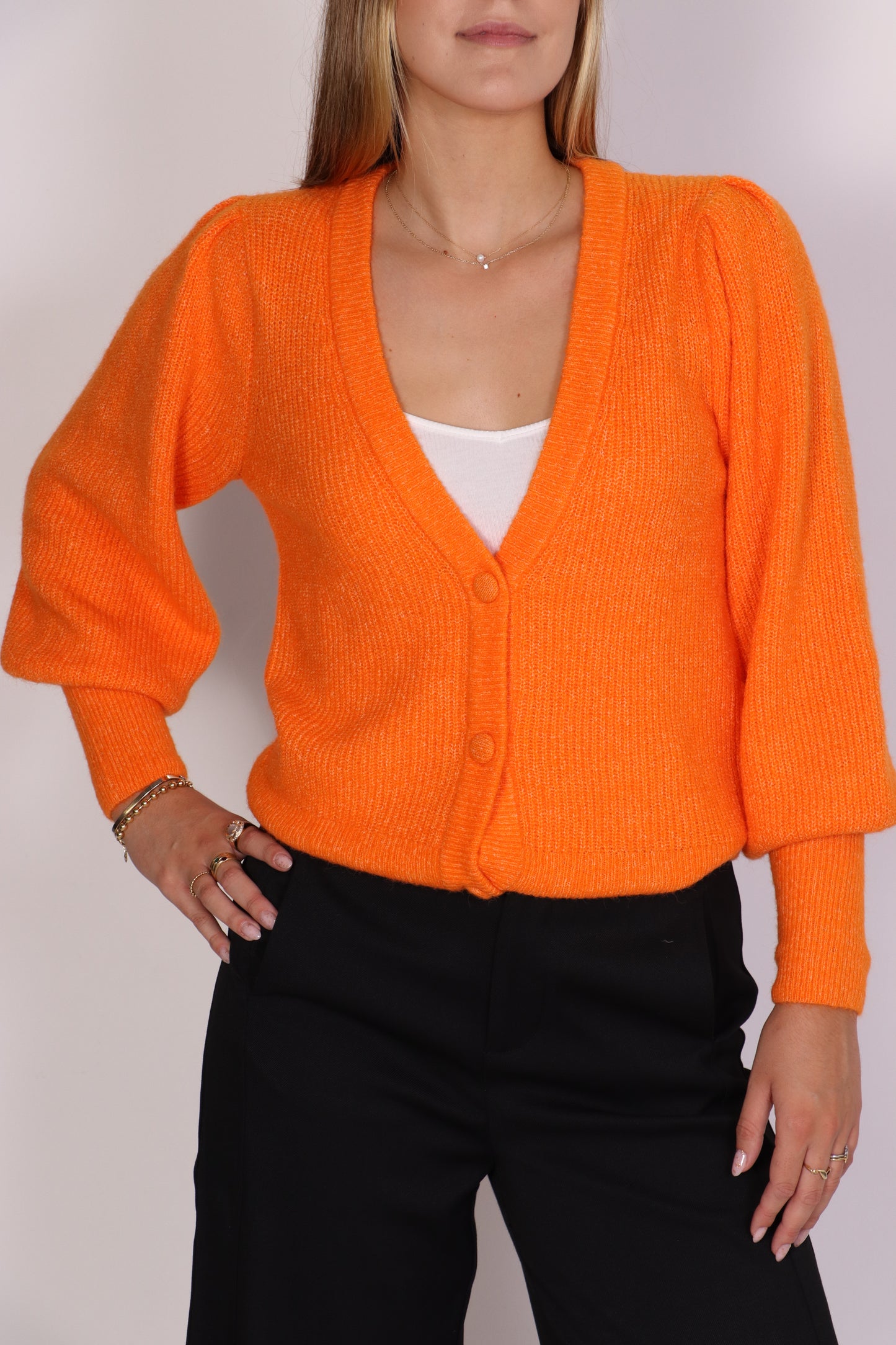Cárdigan naranja CATRIEL