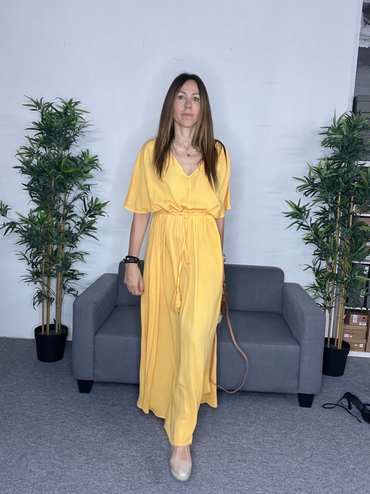 Vestido largo vaporoso NOURA