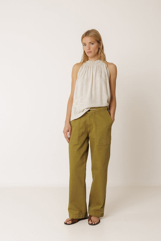 Top halter bordado DAMA