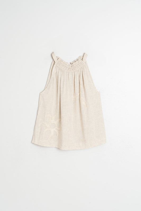 Top halter bordado DAMA