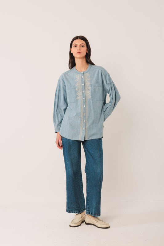 Camisa denim azul BETSY