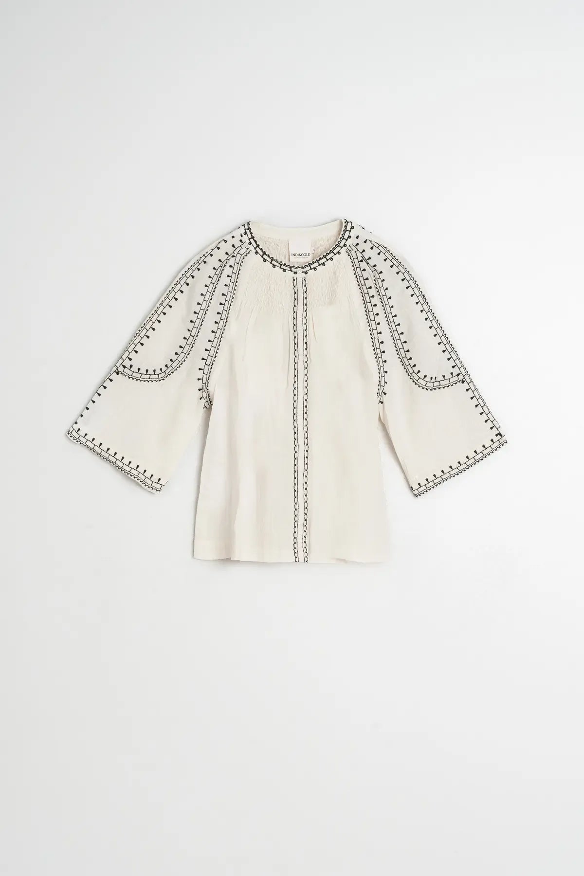 Camisa con bordado étnico DUNA