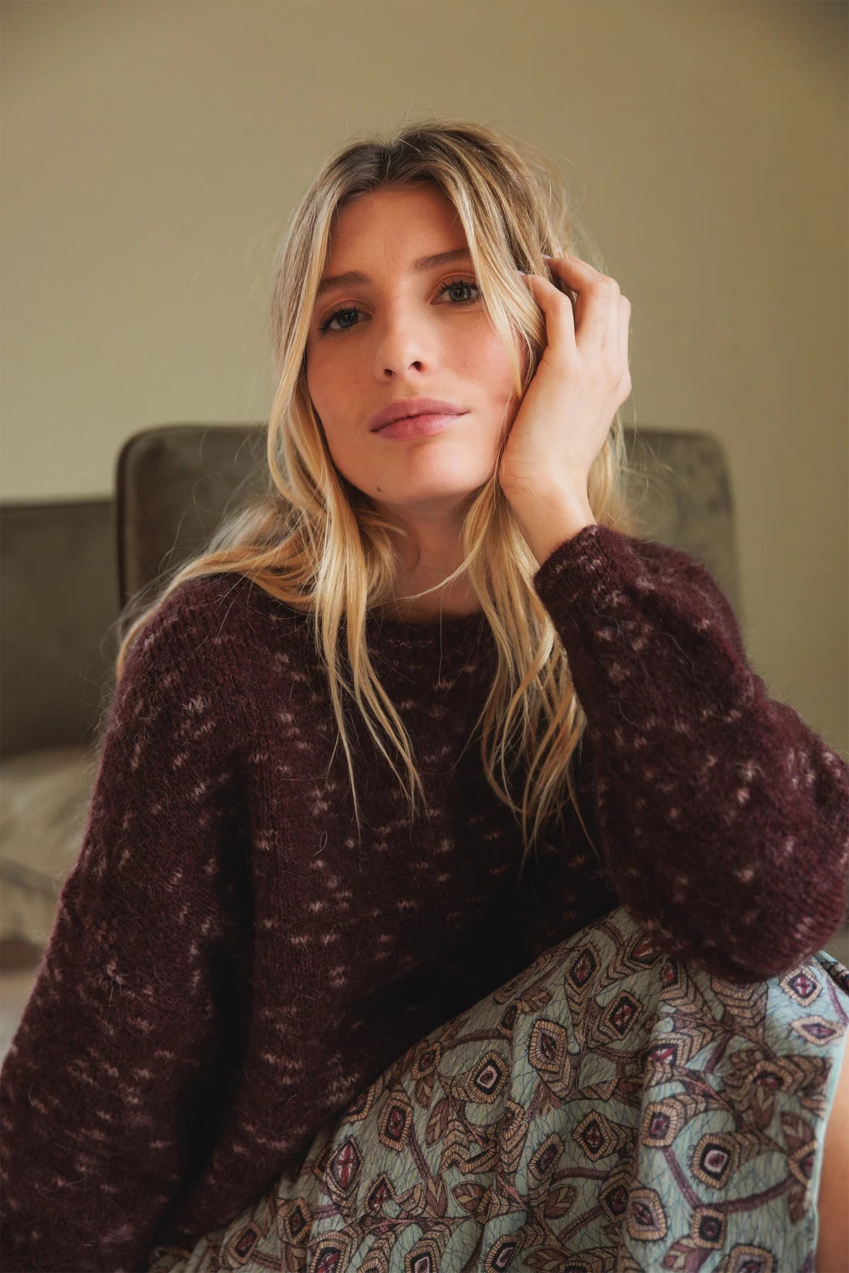 Jersey berenjena corto BRENDA