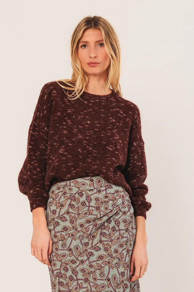 Jersey berenjena corto BRENDA