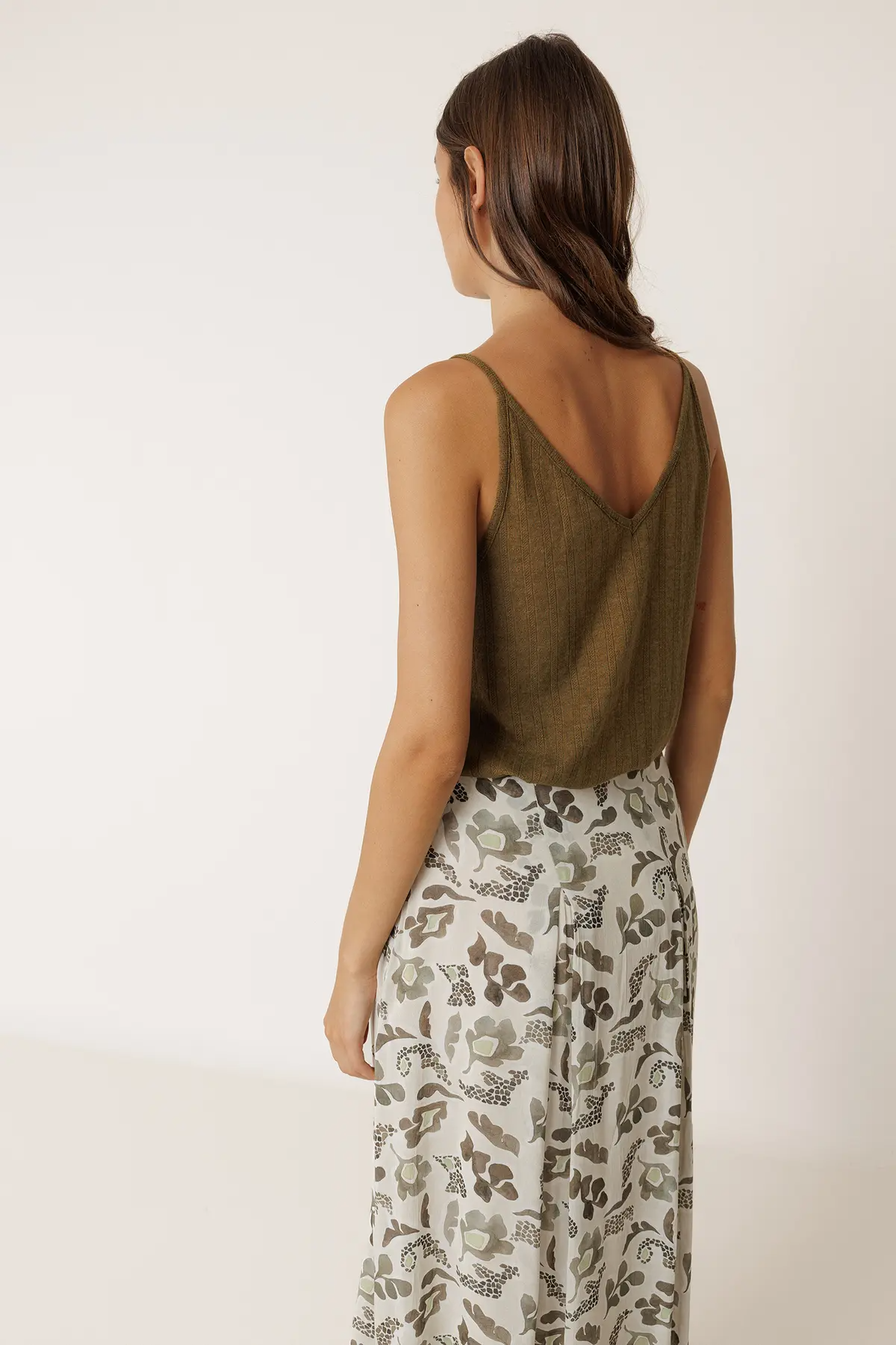 Camiseta tirantes kaki DIANA