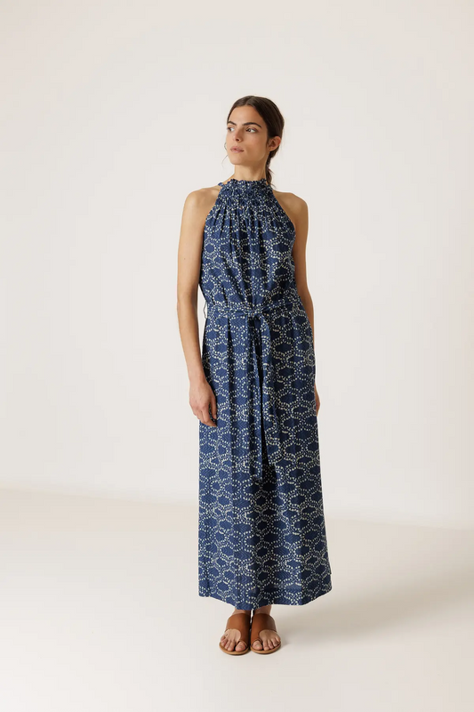 Vestido cuello halter DACIA