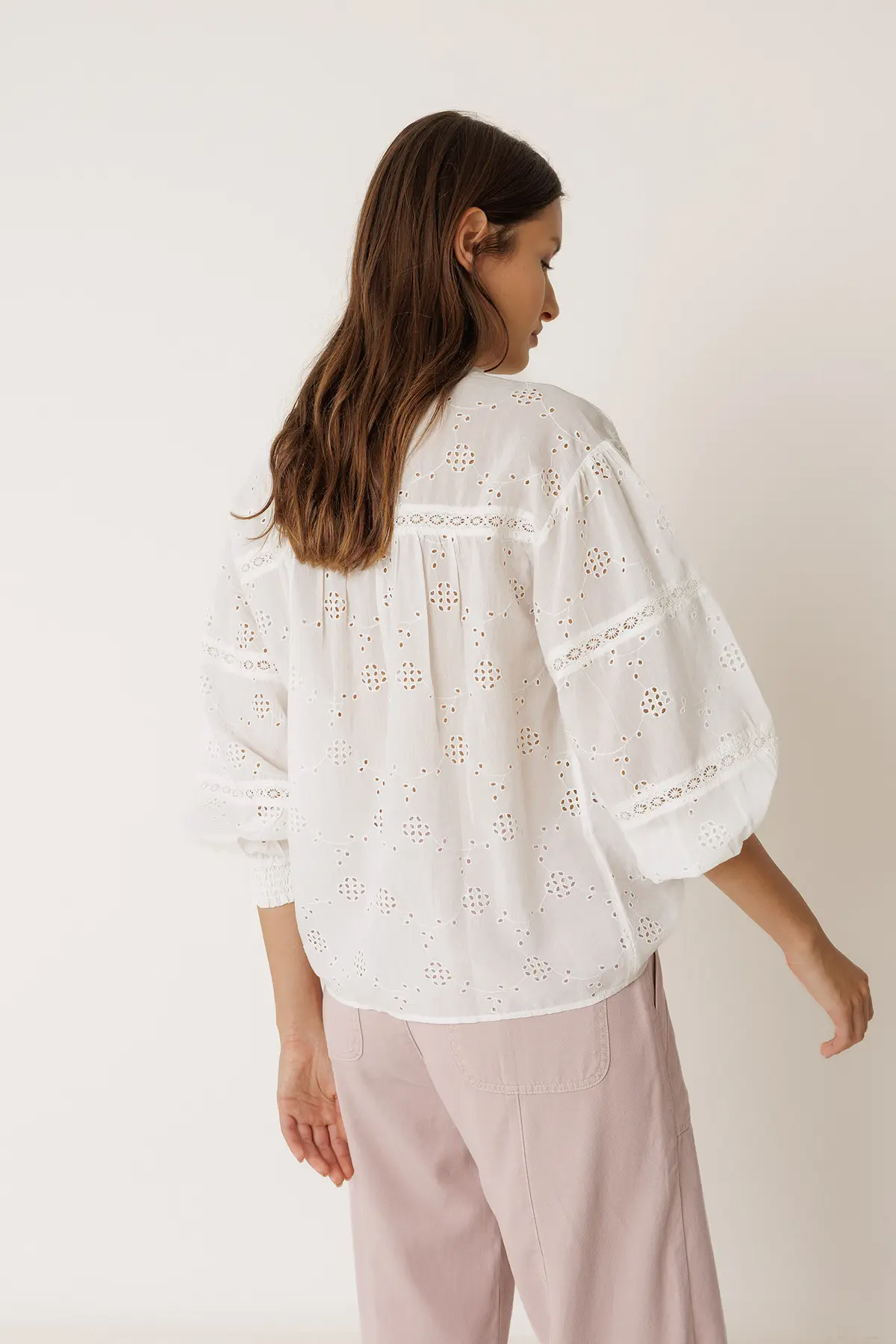 Camisa bordado suizo DRUSILA