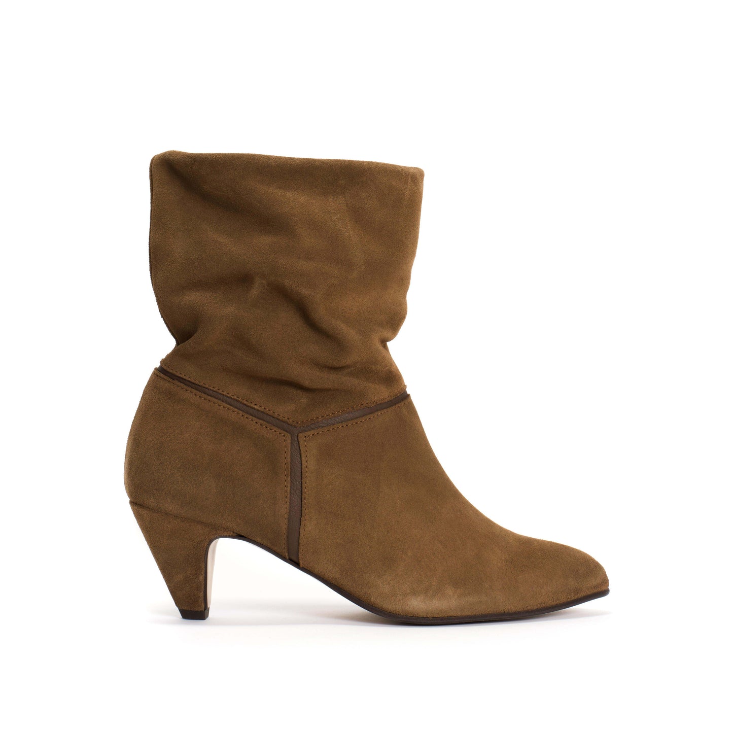 Botas holgadas de ante marrón ANONYMOUS