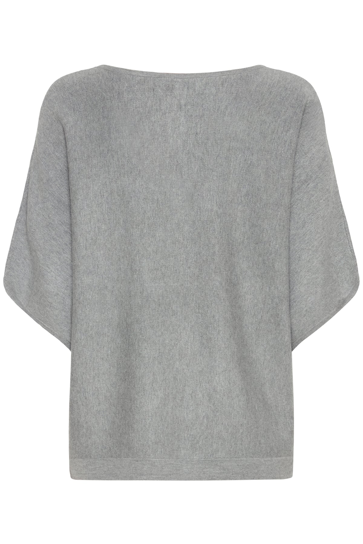 Jersey holgado cuello pico BIANCA gris