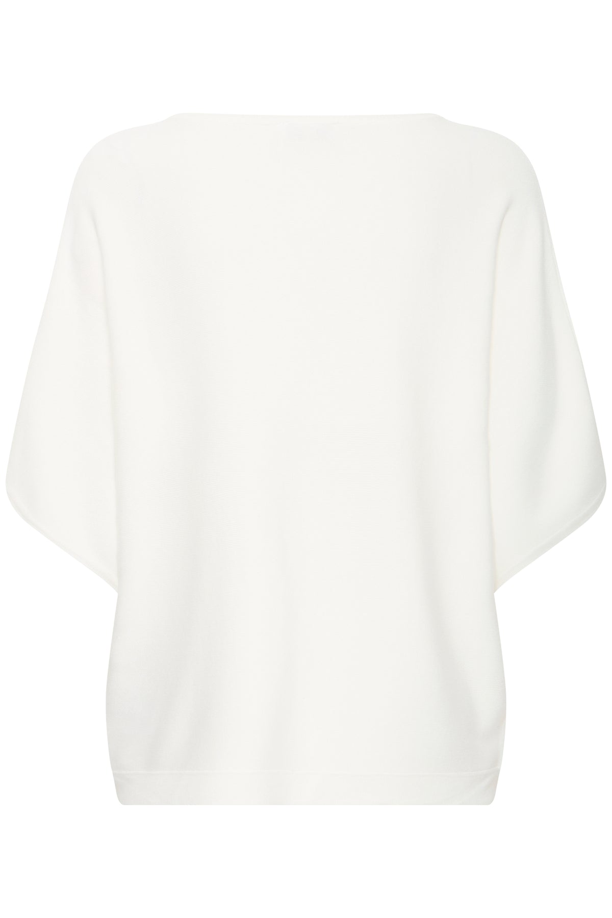 Jersey holgado cuello pico BIANCA crudo